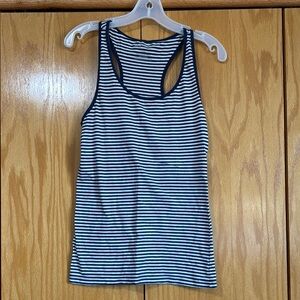 Old Navy Striped Tank Top - Navy and White